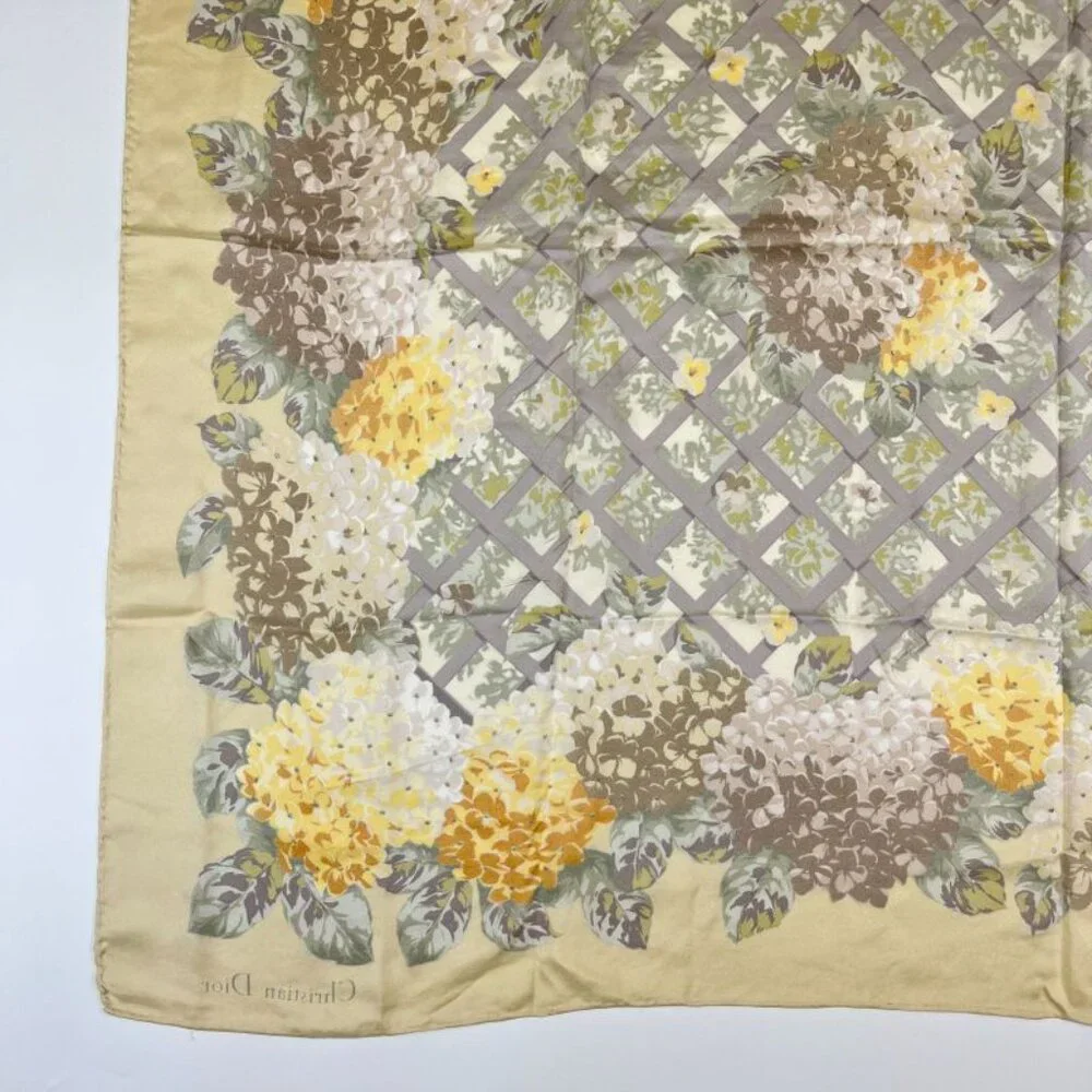 Dior Silk Scarf Multicolor Vintage